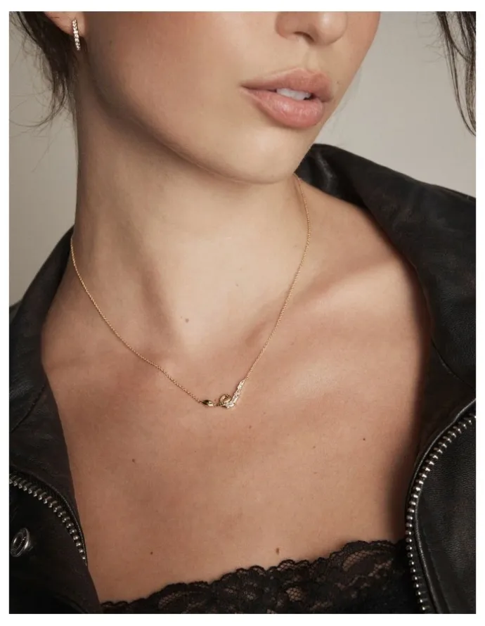 Mimco Shadow Necklace in Gold