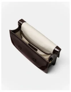 Mimco Shield Crossbody Bag in Bitter Chocolate