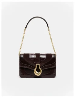 Mimco Shield Crossbody Bag in Bitter Chocolate