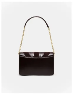 Mimco Shield Crossbody Bag in Bitter Chocolate