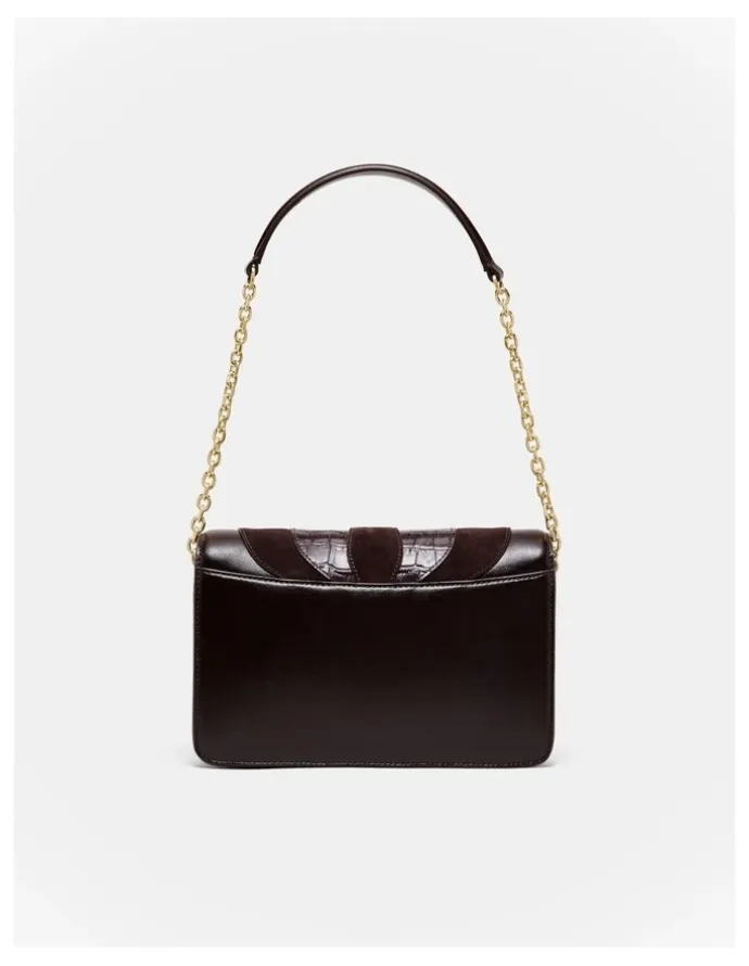 Mimco Shield Crossbody Bag in Bitter Chocolate