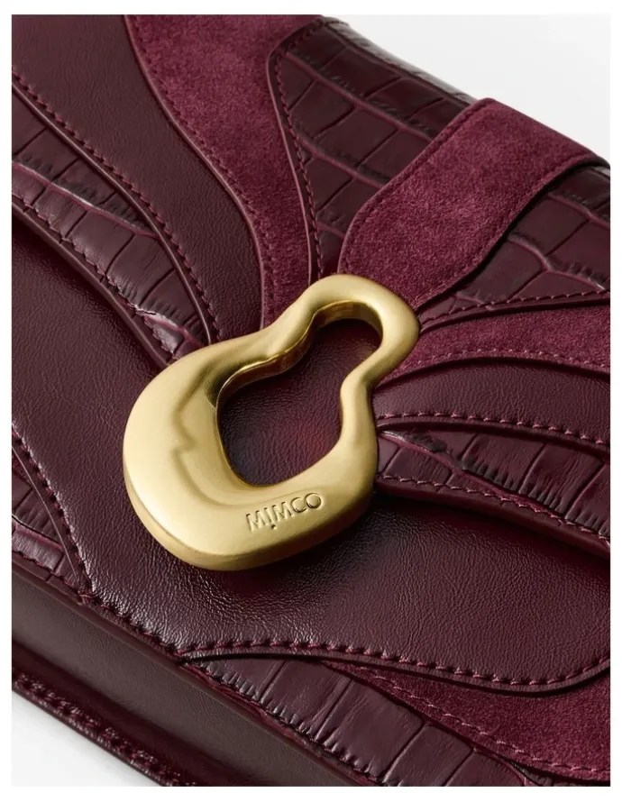 Mimco Shield Crossbody Bag in Merlot