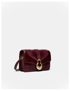 Mimco Shield Crossbody Bag in Merlot