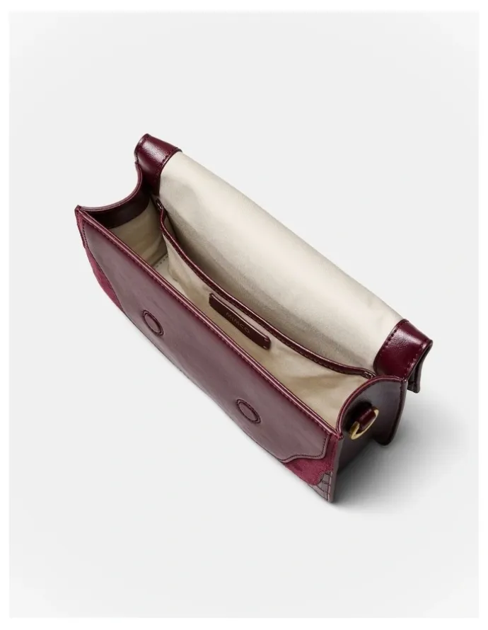 Mimco Shield Crossbody Bag in Merlot
