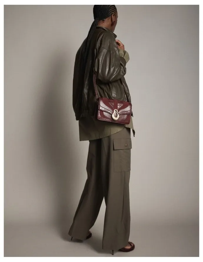 Mimco Shield Crossbody Bag in Merlot