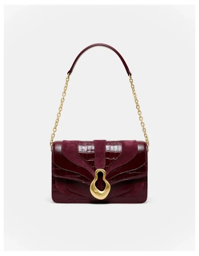 Mimco Shield Crossbody Bag in Merlot