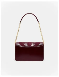 Mimco Shield Crossbody Bag in Merlot