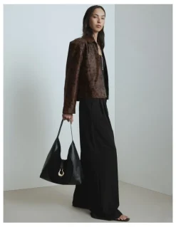 Mimco Shield Hobo Bag in Black
