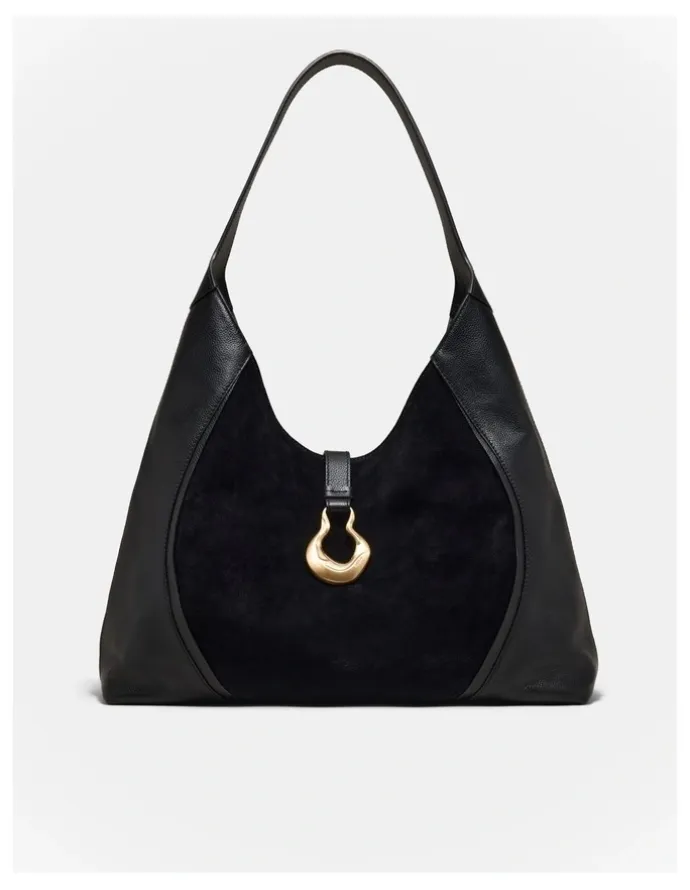 Mimco Shield Hobo Bag in Black