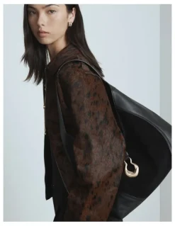 Mimco Shield Hobo Bag in Black