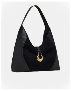 Mimco Shield Hobo Bag in Black