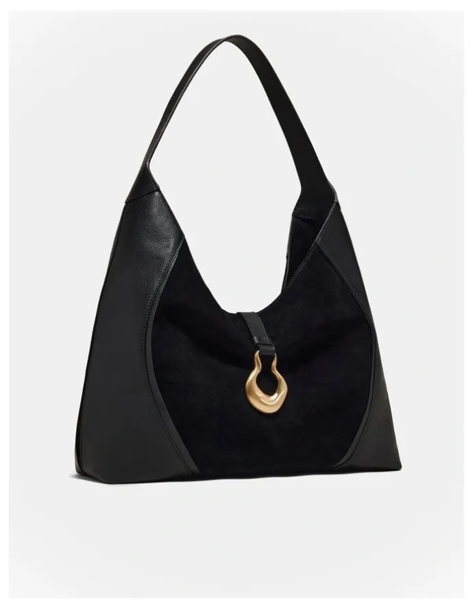 Mimco Shield Hobo Bag in Black