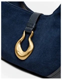 Mimco Shield Shoulder Bag in Navy