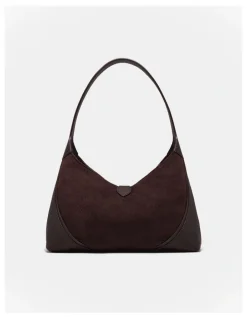 Mimco Shield Shoulder Bag in Bitter Chocolate