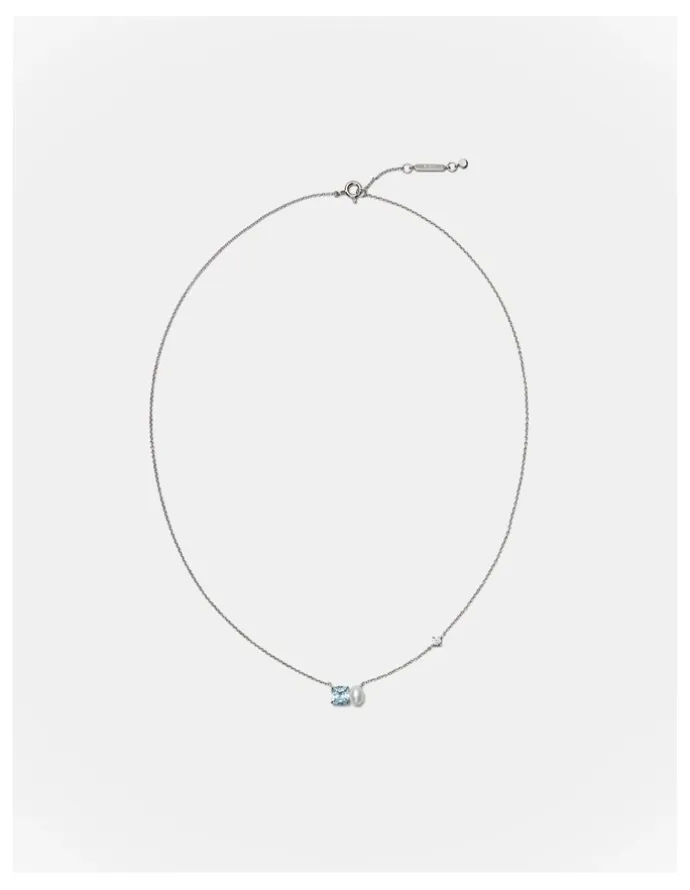 Mimco Splash Necklace in Silver