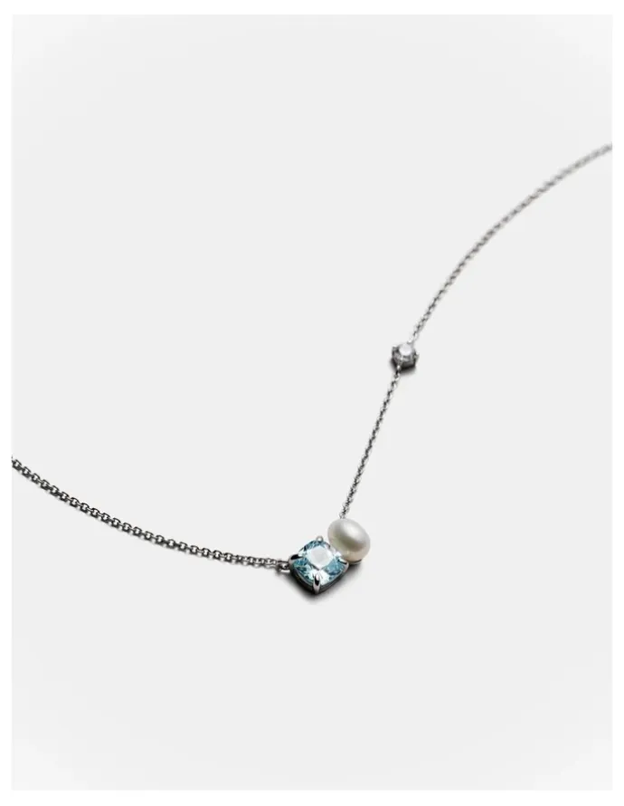 Mimco Splash Necklace in Silver