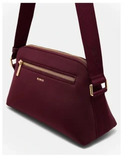 Mimco Squad Crossbody Bag in Merlot