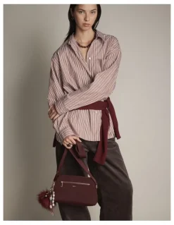 Mimco Squad Crossbody Bag in Merlot
