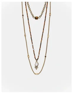 Mimco Sunray Trio Necklace in Gold