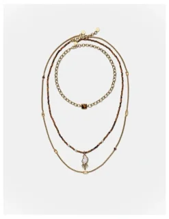 Mimco Sunray Trio Necklace in Gold