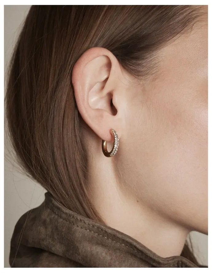 Mimco Talisman Charm Hoop Earrings in Ultra Marine