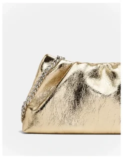 Mimco The Clutch Bag in Light Gold