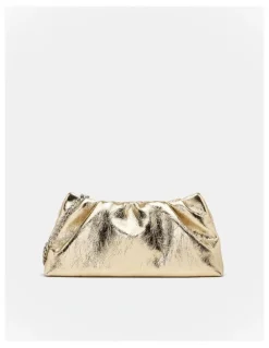 Mimco The Clutch Bag in Light Gold