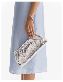 Mimco The Clutch Bag in Silver
