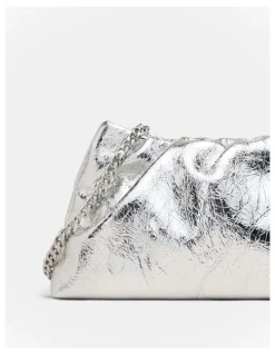 Mimco The Clutch Bag in Silver