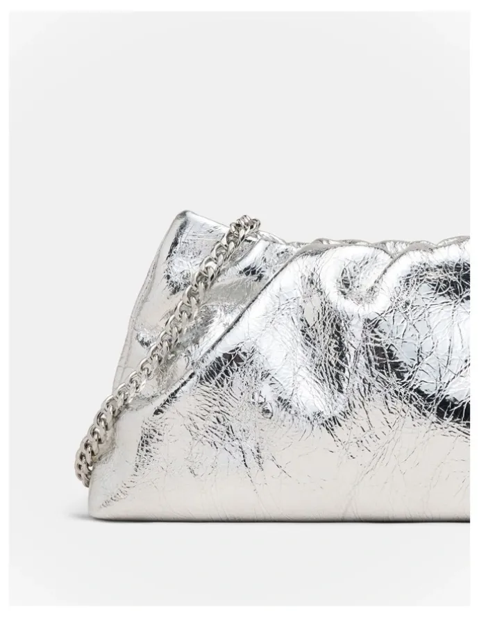 Mimco The Clutch Bag in Silver