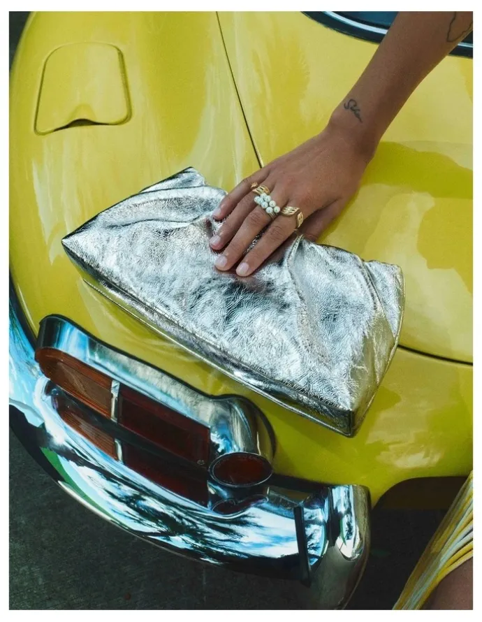 Mimco The Clutch Bag in Silver