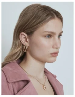 Mimco Treasure Earrings in Pink Salt