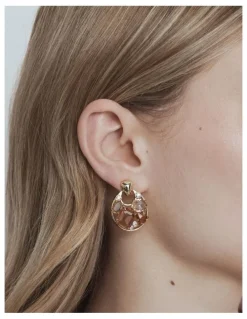 Mimco Treasure Earrings in Pink Salt