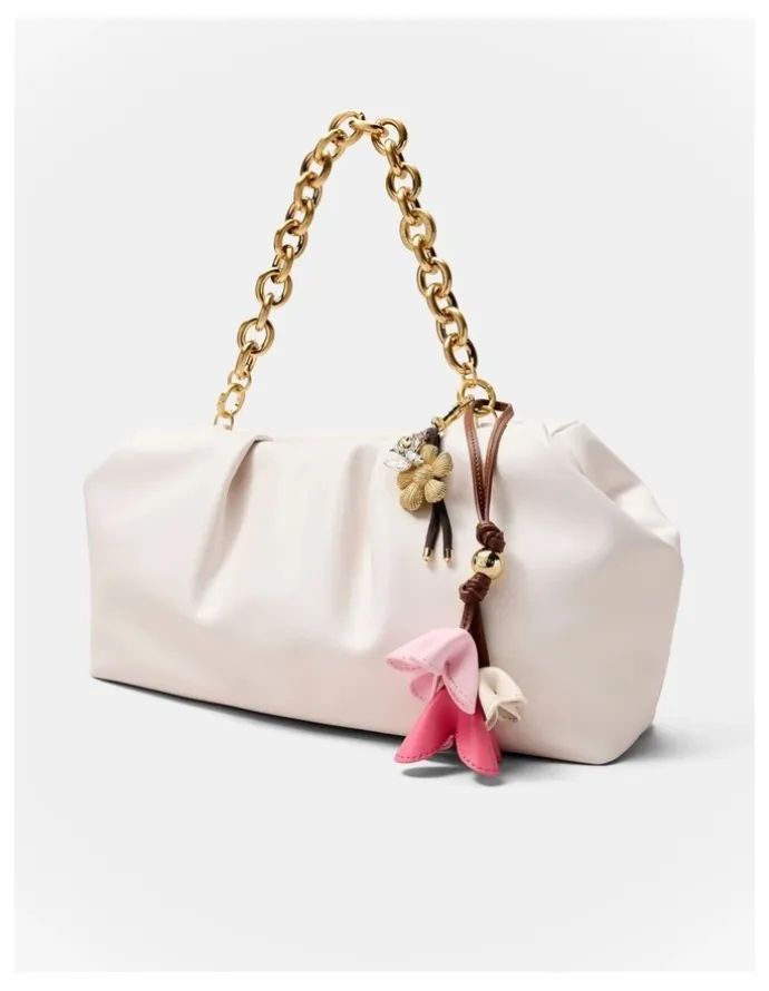 Mimco Trio Floral Charm in Pink Salt