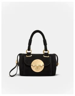 Mimco Turnlock Bowler Grab Crossbody Bag in Black