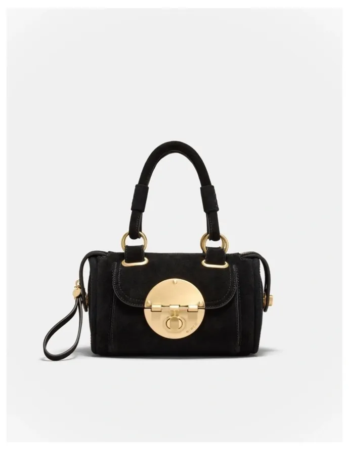 Mimco Turnlock Bowler Grab Crossbody Bag in Black