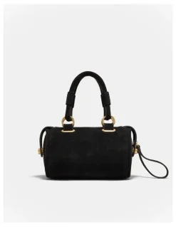 Mimco Turnlock Bowler Grab Crossbody Bag in Black