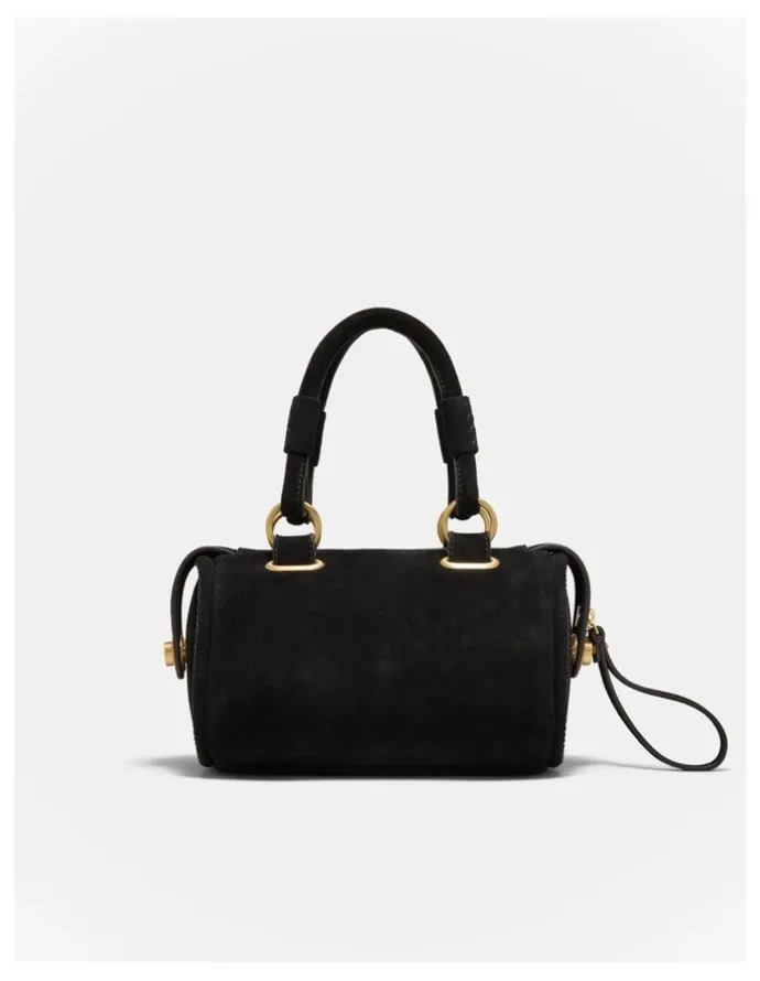 Mimco Turnlock Bowler Grab Crossbody Bag in Black