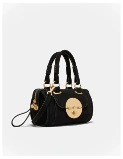 Mimco Turnlock Bowler Grab Crossbody Bag in Black