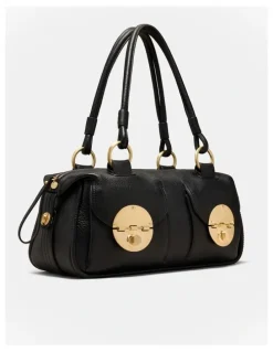 Mimco Turnlock East West Bag in Black