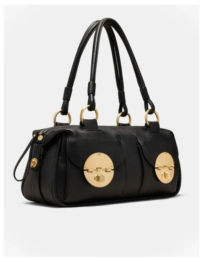 Mimco Turnlock East West Bag in Black