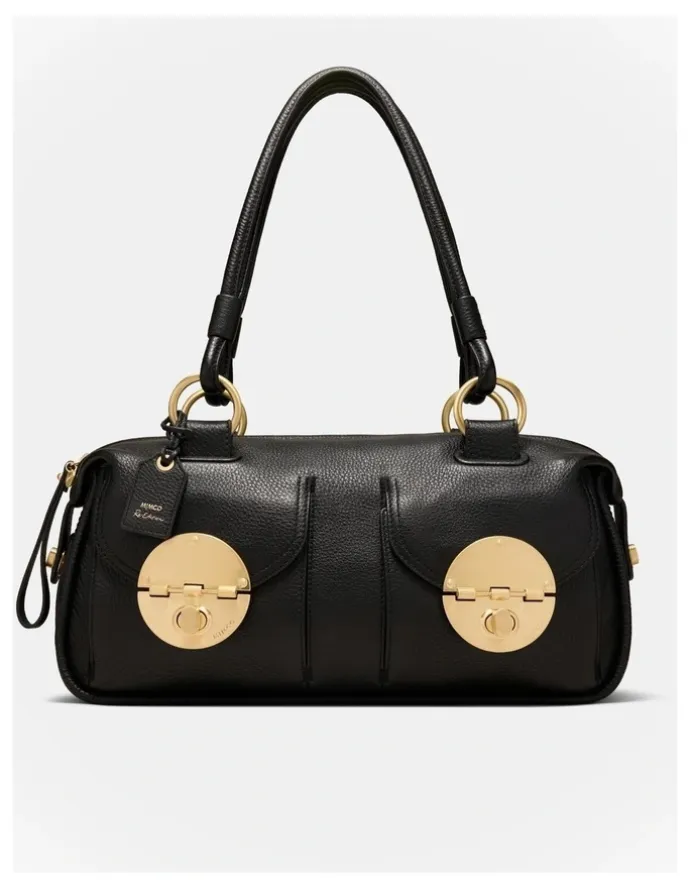 Mimco Turnlock East West Bag in Black