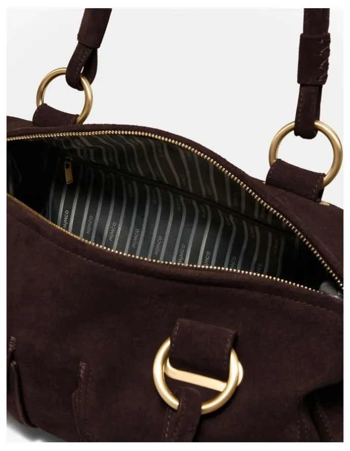 Mimco Turnlock East West Bag in Chocolate