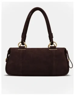 Mimco Turnlock East West Bag in Chocolate
