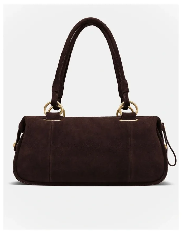 Mimco Turnlock East West Bag in Chocolate