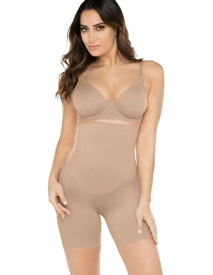 Miraclesuit Shapewear Adjustable Fit High Waist Thigh Slimmer in Nude