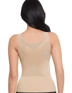 Miraclesuit Shapewear Back Wrap Padded Cup Smoothing Posture Support Camisole in Beige