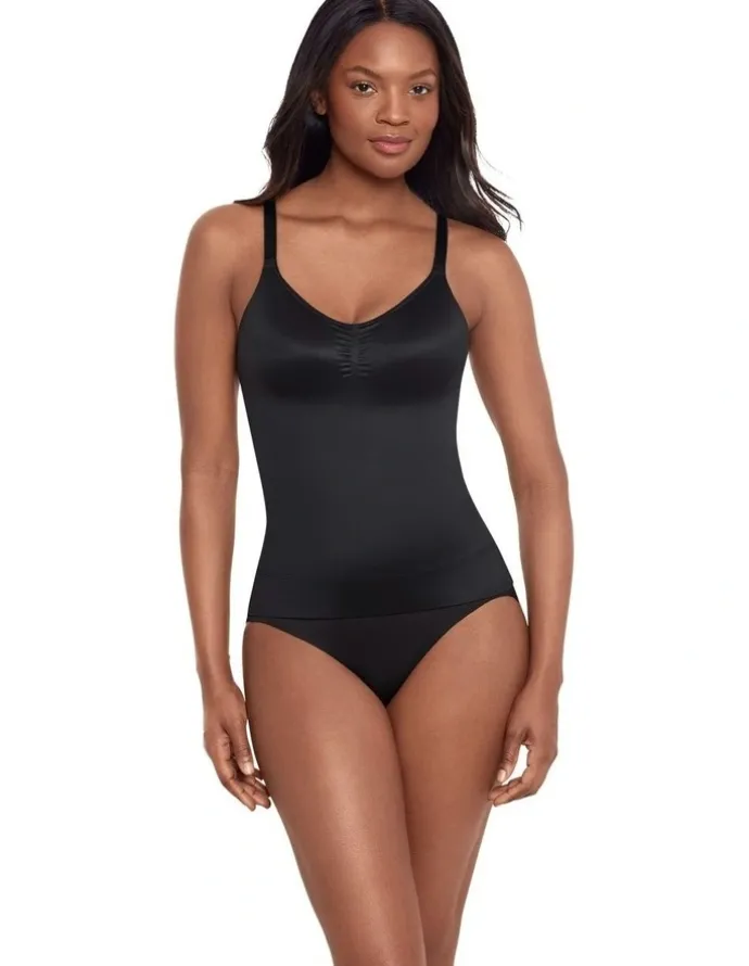 Miraclesuit Shapewear Comfy Curves Padded Cup Firm Control Shaping Camisole in Black