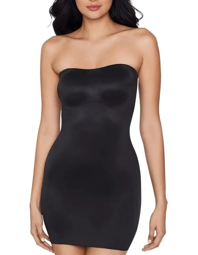 Miraclesuit Shapewear Convertible-To-Strapless Multiway Shaping Slip Dress in Black