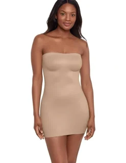 Miraclesuit Shapewear Convertible-To-Strapless Multiway Shaping Slip Dress in Warm Beige